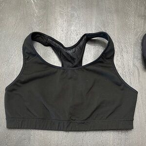 Black Racerback Sports Bra
